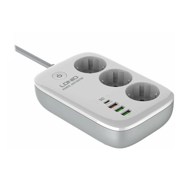 Умный сетевой удлинитель LDNIO SEW3452 с Wi-Fi, белый