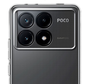 Чехол Broscorp на Poco F6 Pro прозрачный