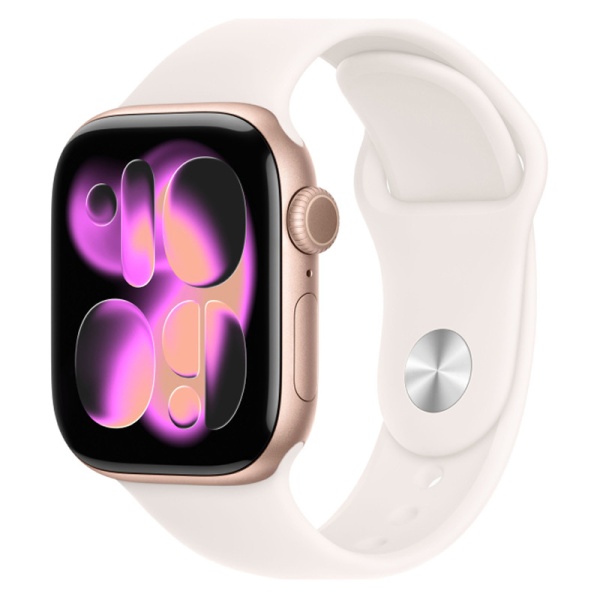 Apple Watch Series 11 46 mm Rose Gold Aluminium Light BlushSport Band