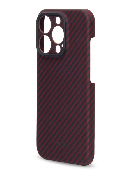 Kevlar Case SKY for iPhone 15 Pro Max черно-красное плетение