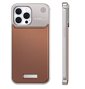 Чехол 16  Pro Max Metall Brown