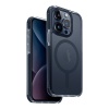 Чехол-накладка UNIQ Combat AF Mag Smoke Blue (iPhone 15 Pro)