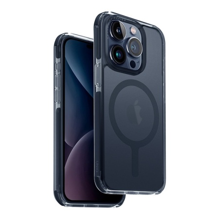 Чехол-накладка UNIQ Combat AF Mag Smoke Blue (iPhone 15 Pro)
