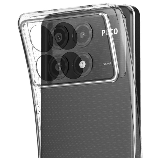 Чехол Broscorp на Poco F6 Pro прозрачный
