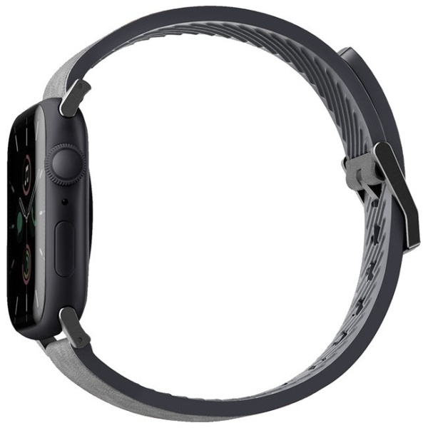 Ремешок Apple Watch 42-49mm UNIQ Straden Waterproof Leather Silicone Grey