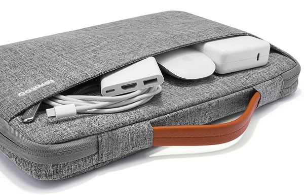 Чехол-сумка Macbook Pro 14.2 (2021) Tomtoc Defender Laptop Briefcase Grey