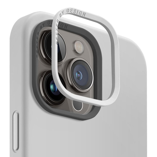 Чехол-накладка UNIQ LINO Chalk Grey Magsafe (iPhone 15 Pro)