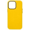 Чехол-накладка K-DOO Noble Collection MagSafe кожаный, жёлтый (iPhone 13/14)