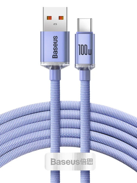 Baseus USB - Typc-C 2м 100w фиолетовый