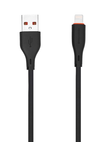 Кабель USB Keephone DC23012 Lighting Silicon black