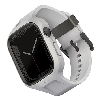 Ремешок Apple Watch 42-49mm UNIQ Monos 2in1 case+strapGrey