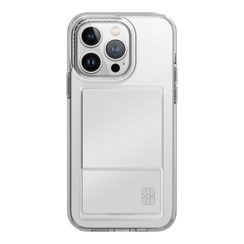 Чехол-накладка UNIQ Air Fender Cardslot Clear Прозрачный(iPhone 15 Pro)