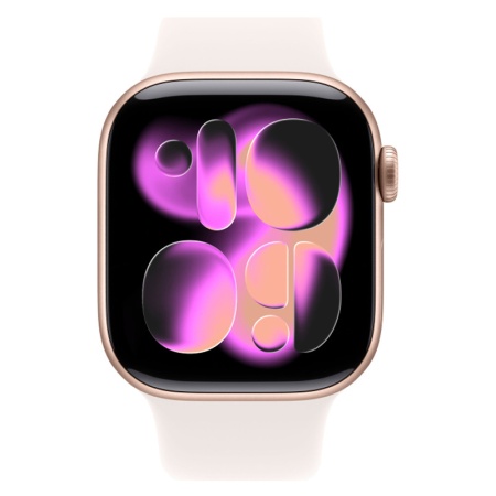 Apple Watch Series 11 42 mm Rose Gold Aluminium Light BlushSport Band