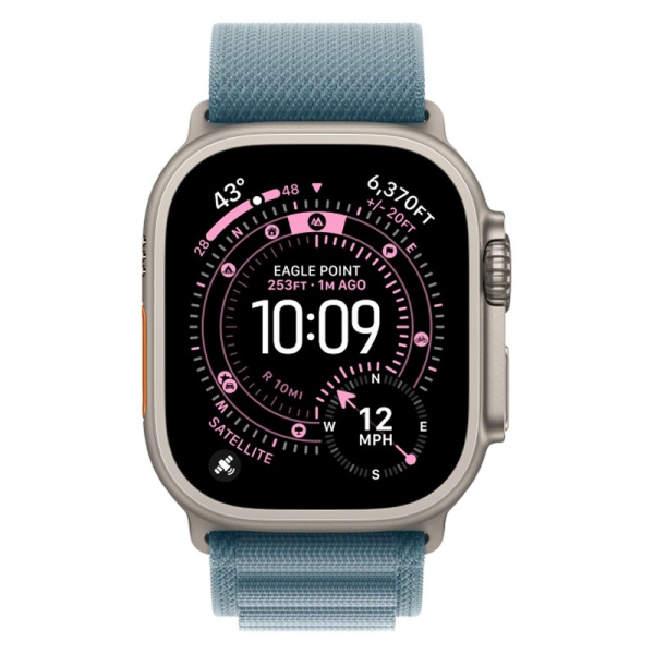 Apple Watch Ultra 3 (2025) 49mm Natural Titanium Light Blue Alpine Loop