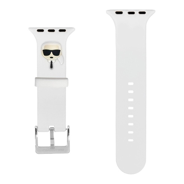 Ремешок Apple Watch 42-49mm Karl Lagerfeld Silicone head White