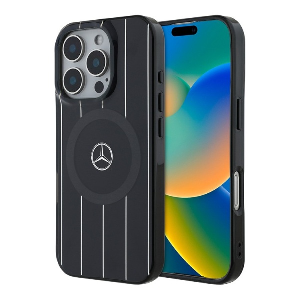 Чехол-накладка Mersedes Benz crossed Black (iPhone 16 Pro)