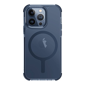Чехол-накладка UNIQ Combat AF Mag Smoke Blue (iPhone 15 Pro)