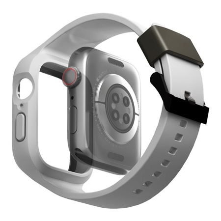 Ремешок Apple Watch 42-49mm UNIQ Monos 2in1 case+strapGrey