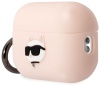 Чехол для AirPods Pro 2 Karl Lagerfeld Silicone case with ring NFT 3D Choupette Pink