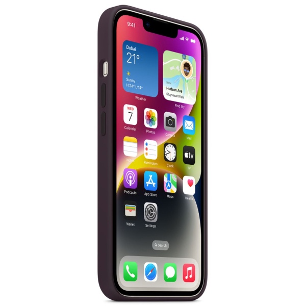 Чехол-накладка Silicone Case ORG цветная анимация Elderberry (iPhone 14)