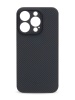 Kevlar Case SKY for iPhone 15 Pro black grey slim stair pattern черно-серое тонкое плетение