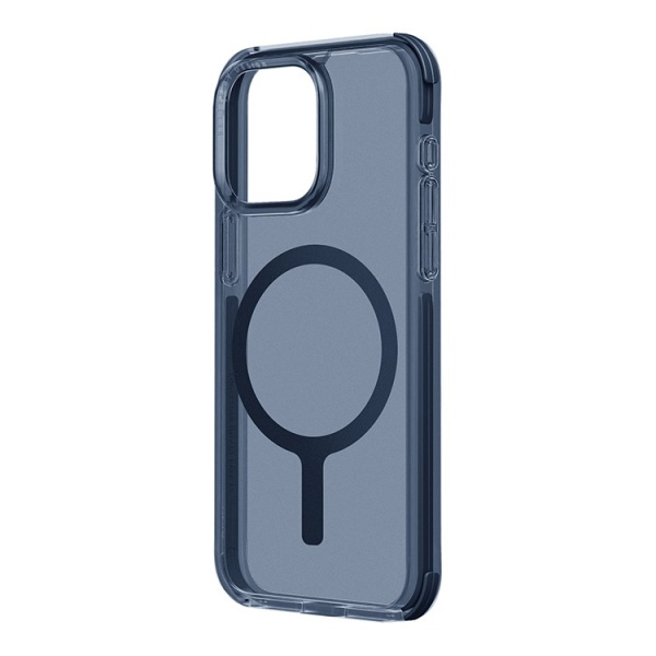 Чехол-накладка UNIQ Combat AF Mag Smoke Blue (iPhone 15 Pro)