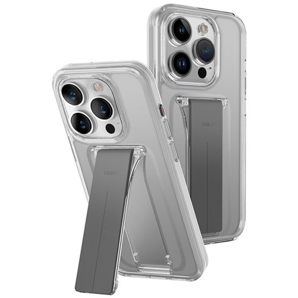 Чехол-накладка UNIQ Прозрачный с подставкой (iPhone 15 Pro Max)