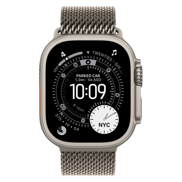 Apple Watch Ultra 3 (2025) 49mm Natural Titanium Milanese Loop Natural