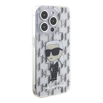 Чехол-накладка Karl Lagerfeld Monogram NFT Karl Ikon Transp (iPhone 15 Pro)