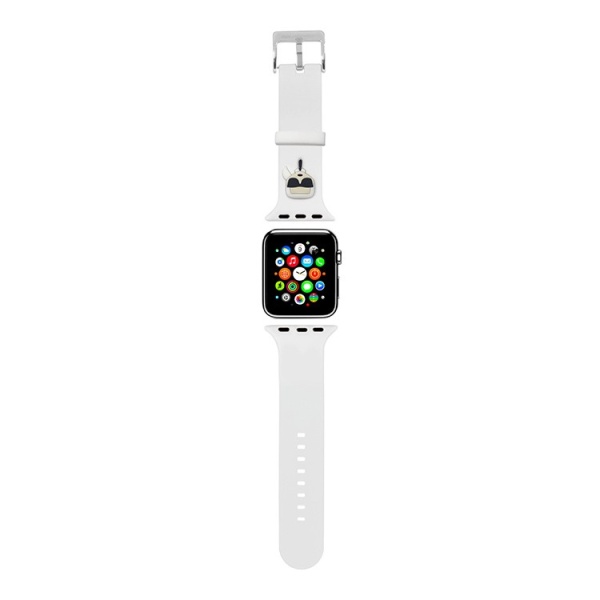 Ремешок Apple Watch 42-49mm Karl Lagerfeld Silicone head White