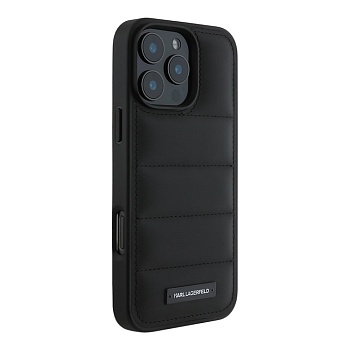 Чехол-Накладка Karl Lagerfeld Metal  Black (iPhone 16 Pro Max)